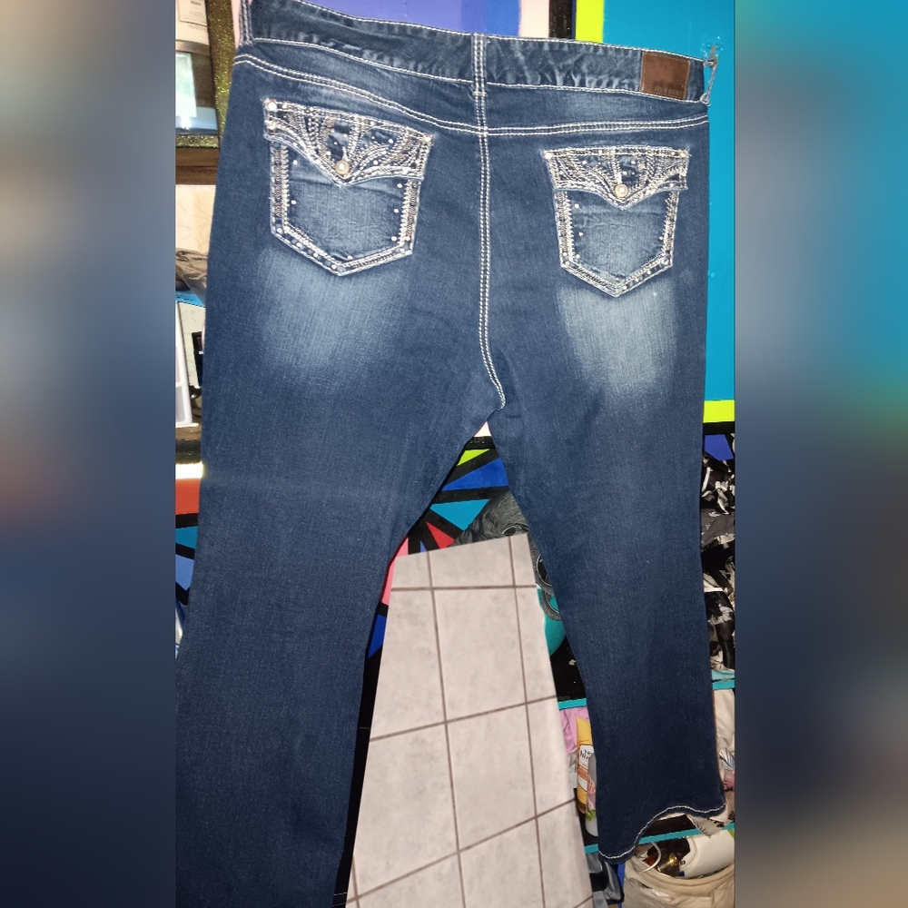 Maurice's Rhinestone Jeans - Picture 2 of 6
